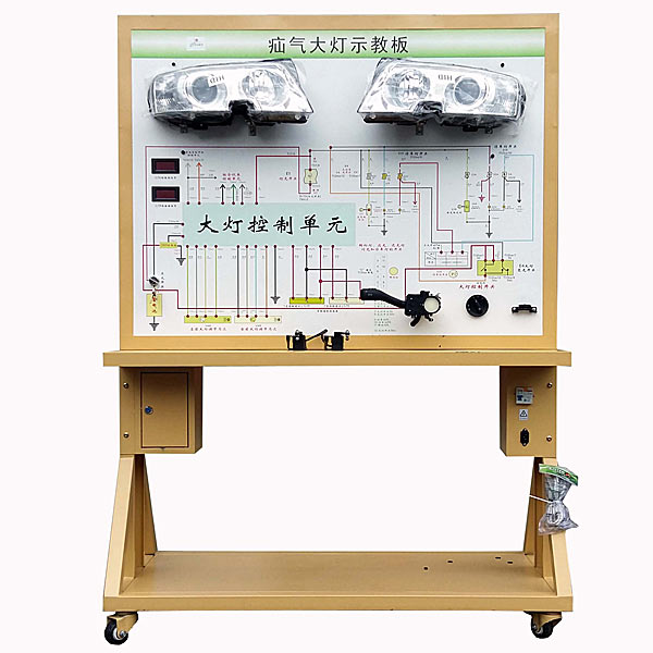 氙氣大燈系統(tǒng)組成實訓(xùn)裝置,透明電機與變壓器實訓(xùn)臺